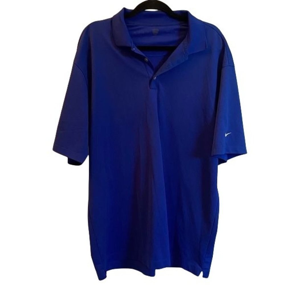 Nike Golf Blue Polo Shirt Mens XL